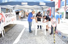 AEAMC realiza ação contra pedágio na Mogi-Dutra