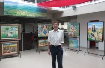 Nerival Rodrigues expõe suas obras em Guararema