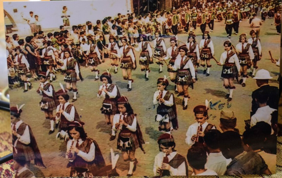 A 'escocesinha' da fanfarra do Washington