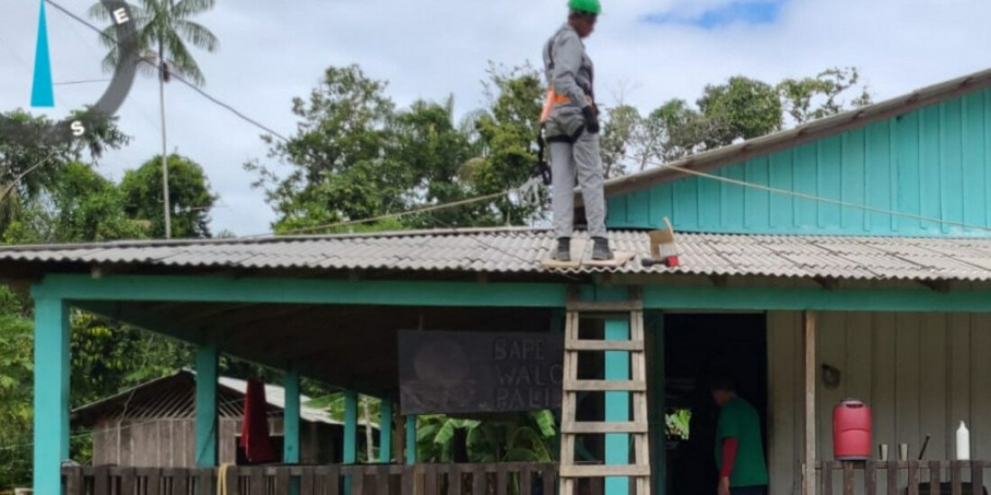 MME instala placas solares em comunidades yanomami em Roraima