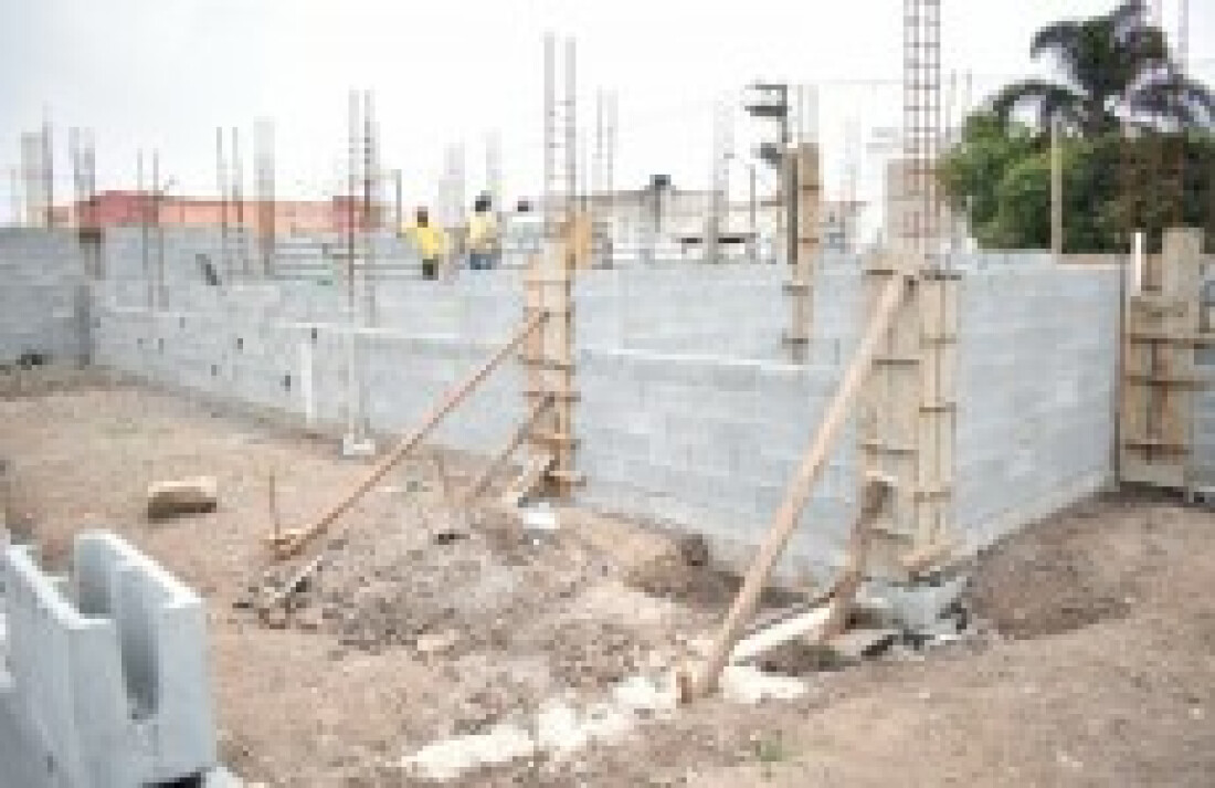 Construção tem 37% do cronograma