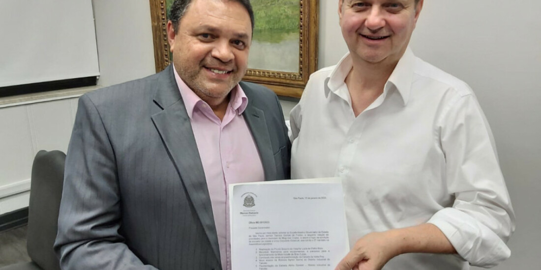 Damasio entrega a Kassab pedidos de investimentos para Mogi das Cruzes