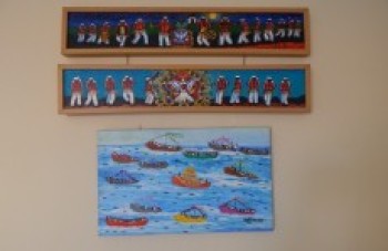 Espaço cultural recebe chá beneficente e exposição naïf