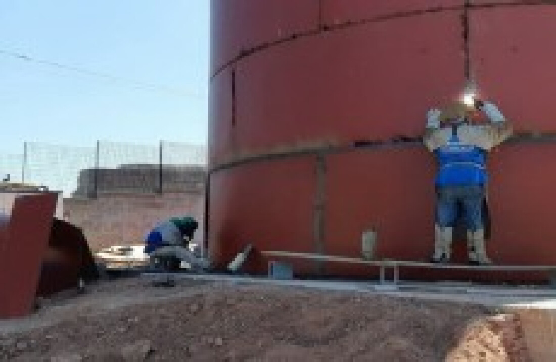 Montagem de reservatório de 400 mil litros é iniciada