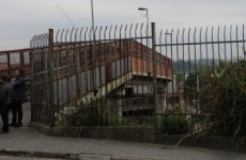 Espaço de novo viaduto é vistoriado por engenheiros
