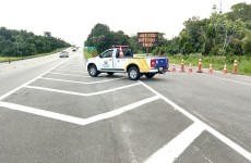 DER trabalha na reconstrução de muro