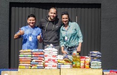 Academia faz arrecadação de alimentos e agasalhos