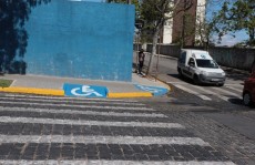 Calçadas recebem rampas de acessibilidade no centro