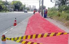 rua recebe ciclovia em mogi