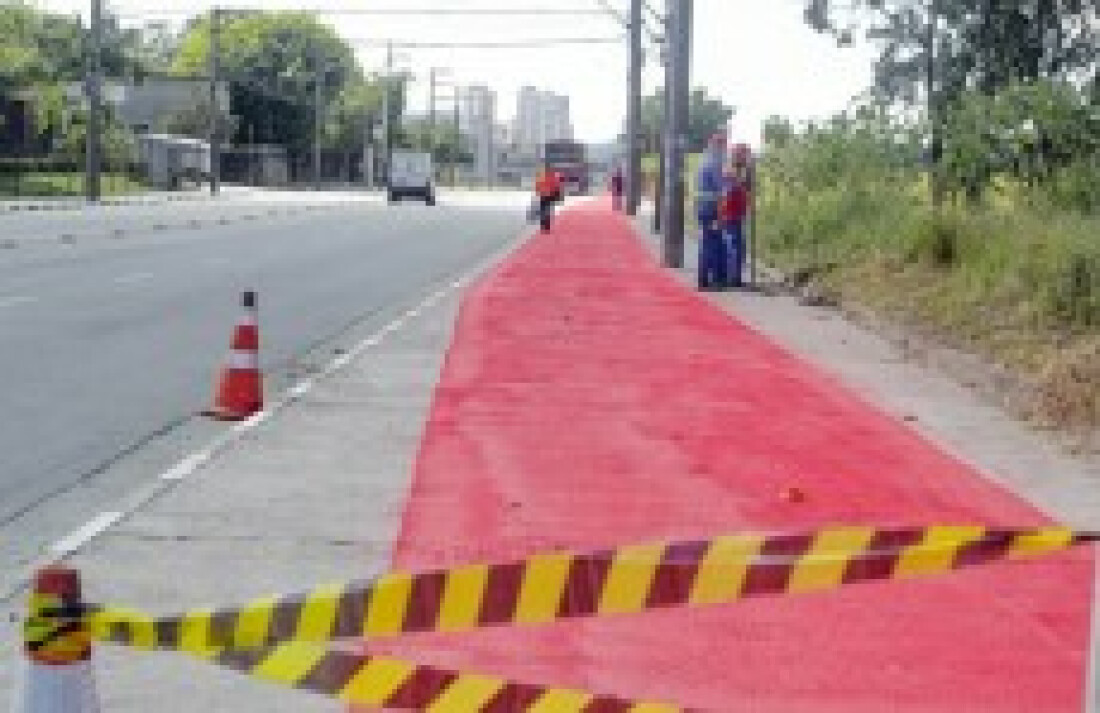 rua recebe ciclovia em mogi