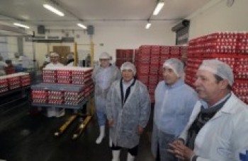 Prefeito conhece operação de empresa produtora de ovos