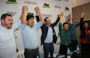 Paulo Skaf marca presença em evento regional do MDB