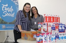 Guarda Municipal e Emprega Mogi doam leite e alimentos