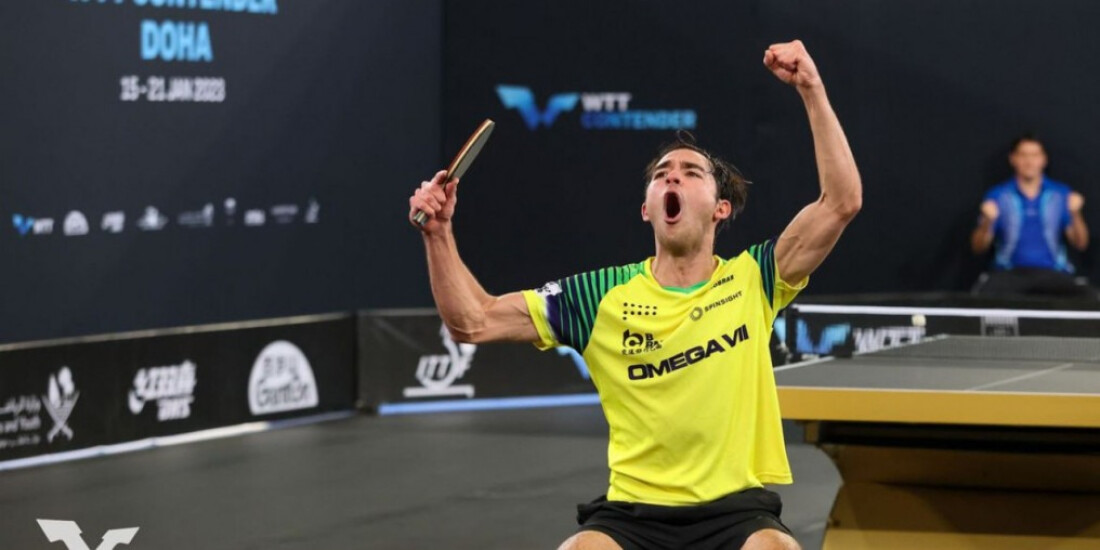 Calderano leva WTT Contender Doha, o 2º título consecutivo de 2023