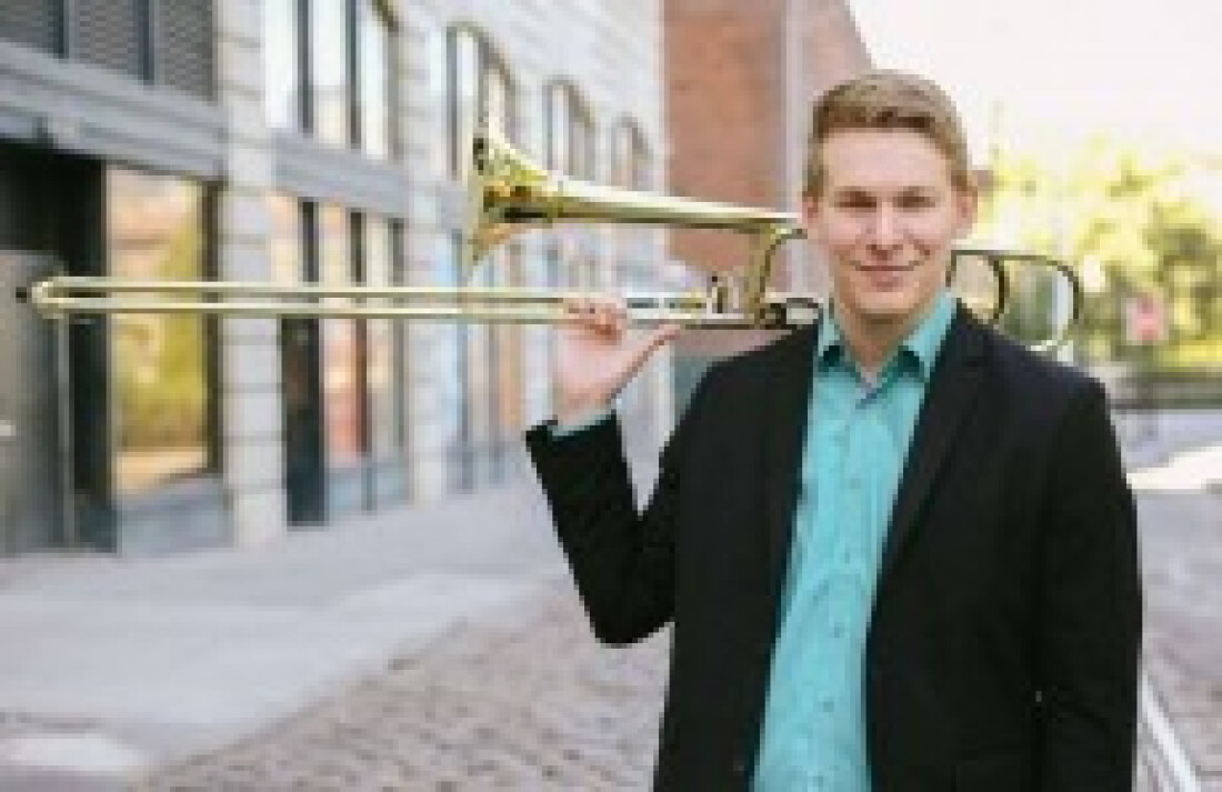 Jovem trombonista italiano tocará com Sinfônica de Mogi