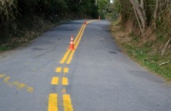 Sinalização da estrada dos Índios recebe nova pintura