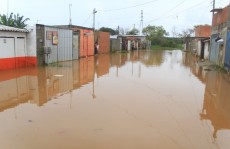Município fica em estado de alerta após as fortes chuvas