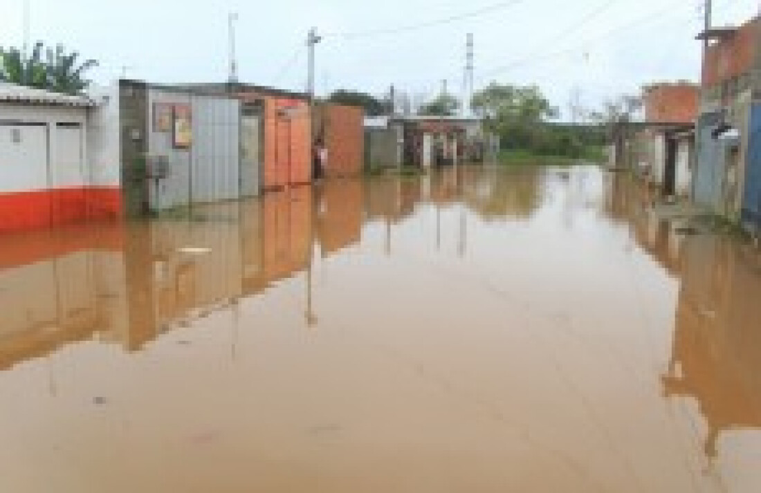 Município fica em estado de alerta após as fortes chuvas
