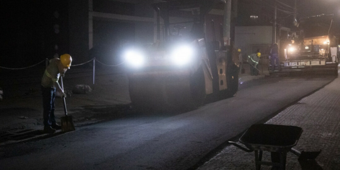 Avenida Francisco Rodrigues Filho segue em obras de recuperação asfáltica