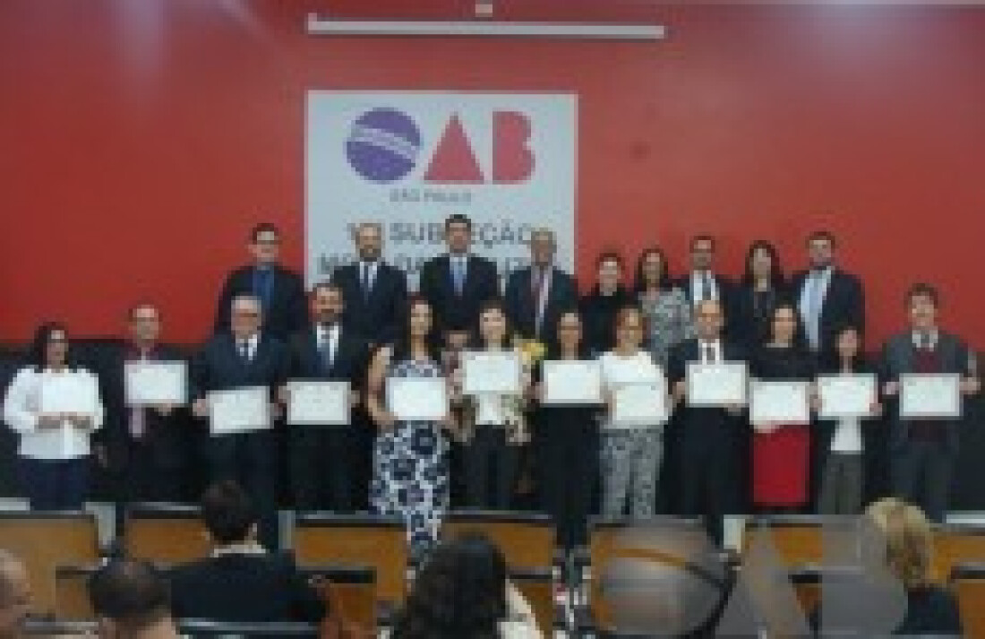 Alunos receberão certificado da OAB