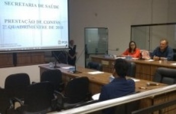 Saúde apresenta contas do segundo quadrimestre
