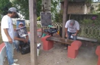 Bairros e área central recebem manutenção