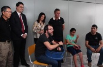 Primeira-dama visita as instalações da Apae