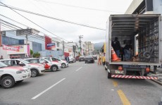 Polícia Militar supervisiona transporte de urnas em Mogi