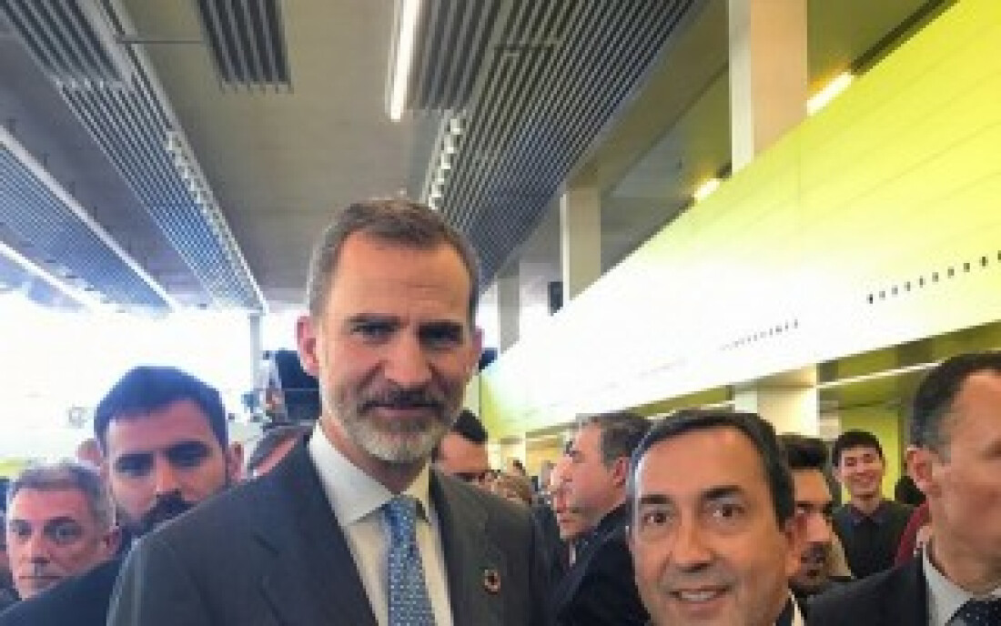 Melo se encontra com o rei da Espanha