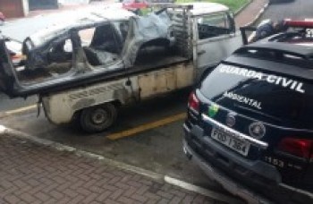GCM apreende veículo com carcaças