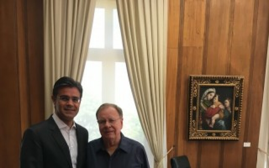 Estevam se reúne com Rodrigo Garcia