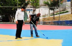 Espaços esportivos de Ferraz começam a ser revitalizados