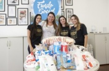 Fundo recebe doação de 400 quilos de alimentos