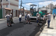 Serviços de asfaltamento da rua Lara foram concluídos ontem