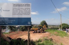 Prefeitura vistoria obras do reservatório na Chácara Guanabara