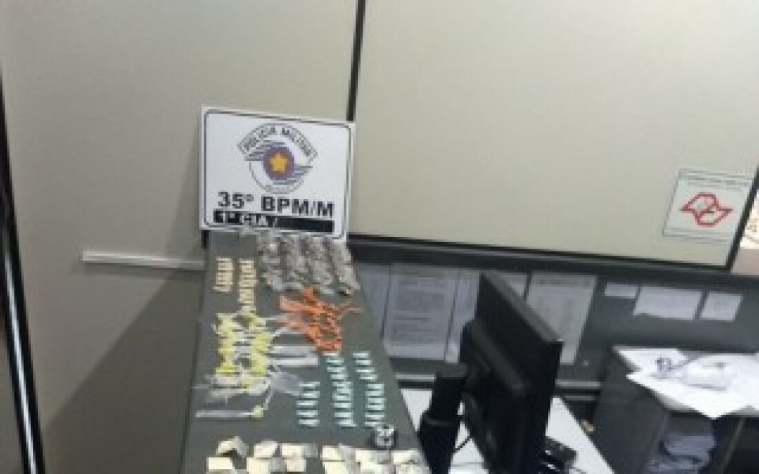Homem é preso por suspeita de tráfico de drogas