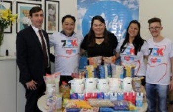 Fundo recebe cinco toneladas de alimentos