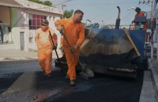 Avenida em Poá recebe recapeamento
