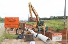 Obra na Mogi-Dutra segue com escavações no km 37