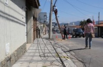 Acidente com ônibus na área central segue em apuração