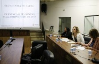 Saúde presta contas do 3º quadrimestre deste ano