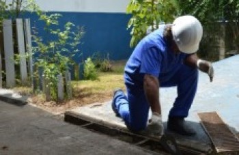 escolas municipais recebem manutenção antes da volta às aulas
