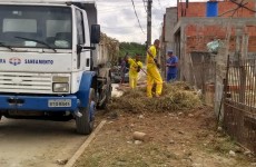 384 toneladas de lixo e entulho são coletadas