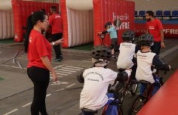 Estudantes participam de projeto de educação viária