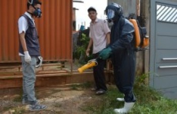 Saúde realiza nebulização para combater o mosquito