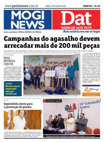 MOGI NEWS / DIÁRIO DO ALTO TIETÊ - 24 Junho 2023