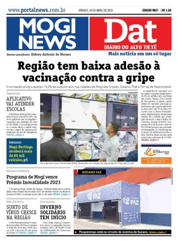 MOGI NEWS / DIÁRIO DO ALTO TIETÊ - 29 Abril 2023