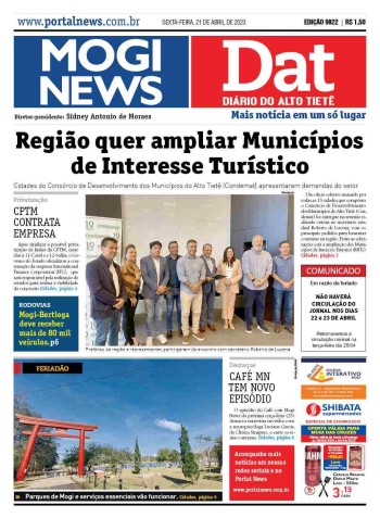 MOGI NEWS / DIÁRIO DO ALTO TIETÊ - 21 Abril 2023