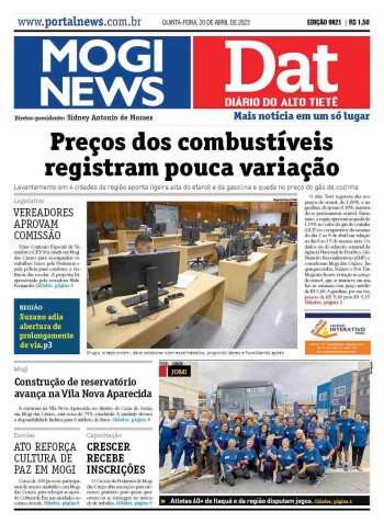 MOGI NEWS / DIÁRIO DO ALTO TIETÊ - 20 Abril 2023