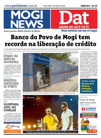 MOGI NEWS / DIÁRIO DO ALTO TIETÊ - 14 Abril 2023